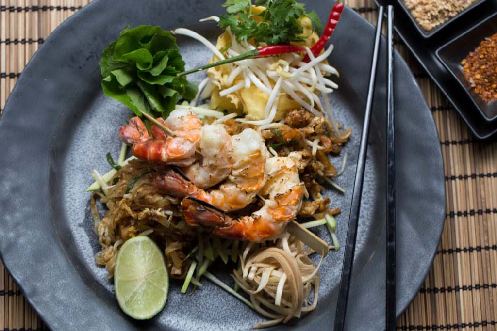 Pad Thai traditionelles thailändisches Essen